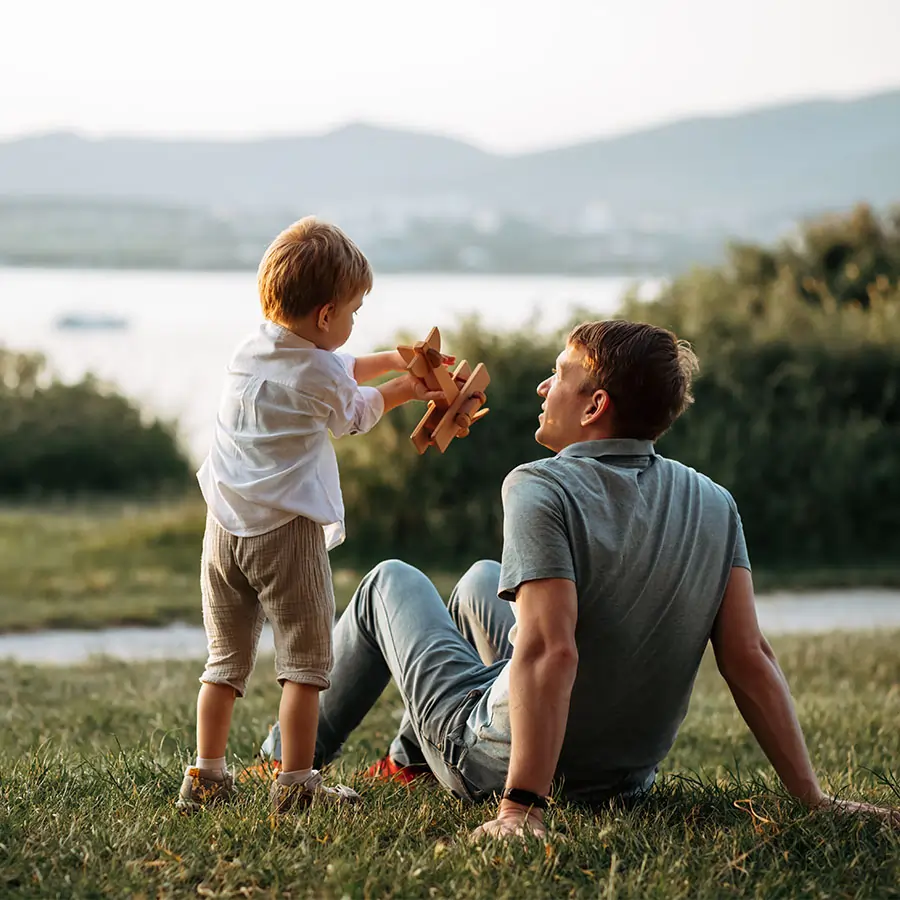 Father and son.