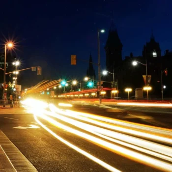 Traffic lights on Ontario highway