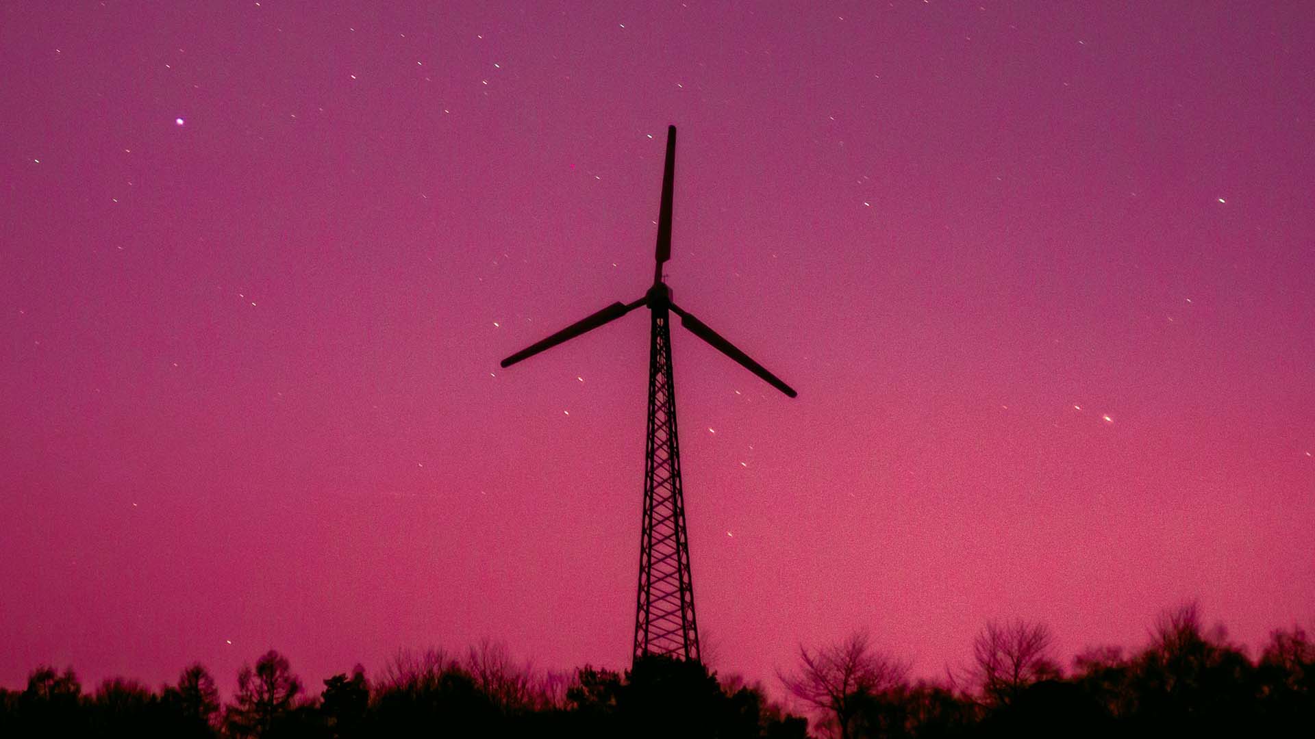 windmill twilight
