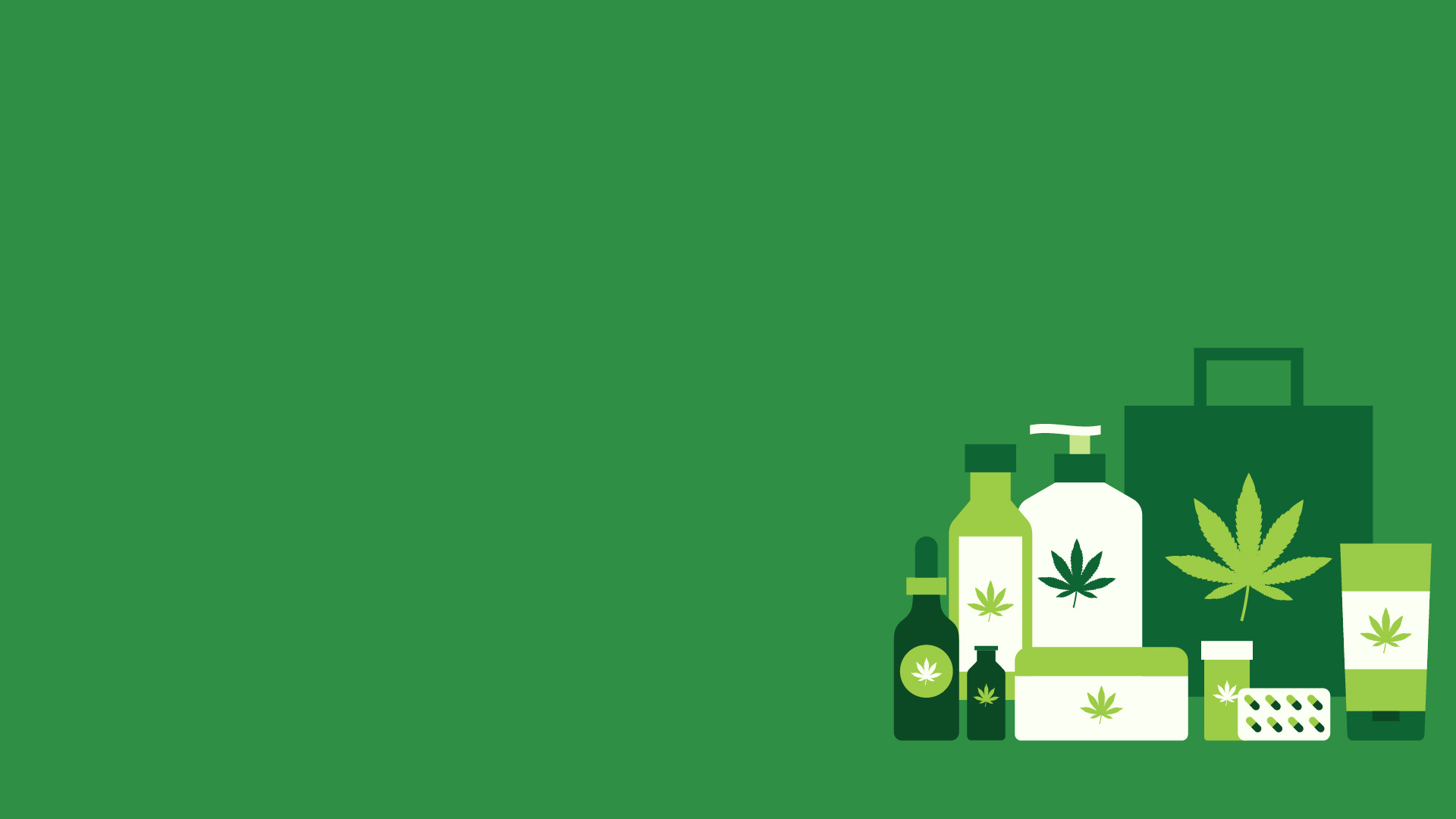 A selection of cannabis products