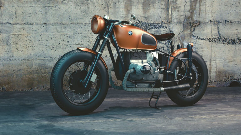 Bronze Harley Motorcycle