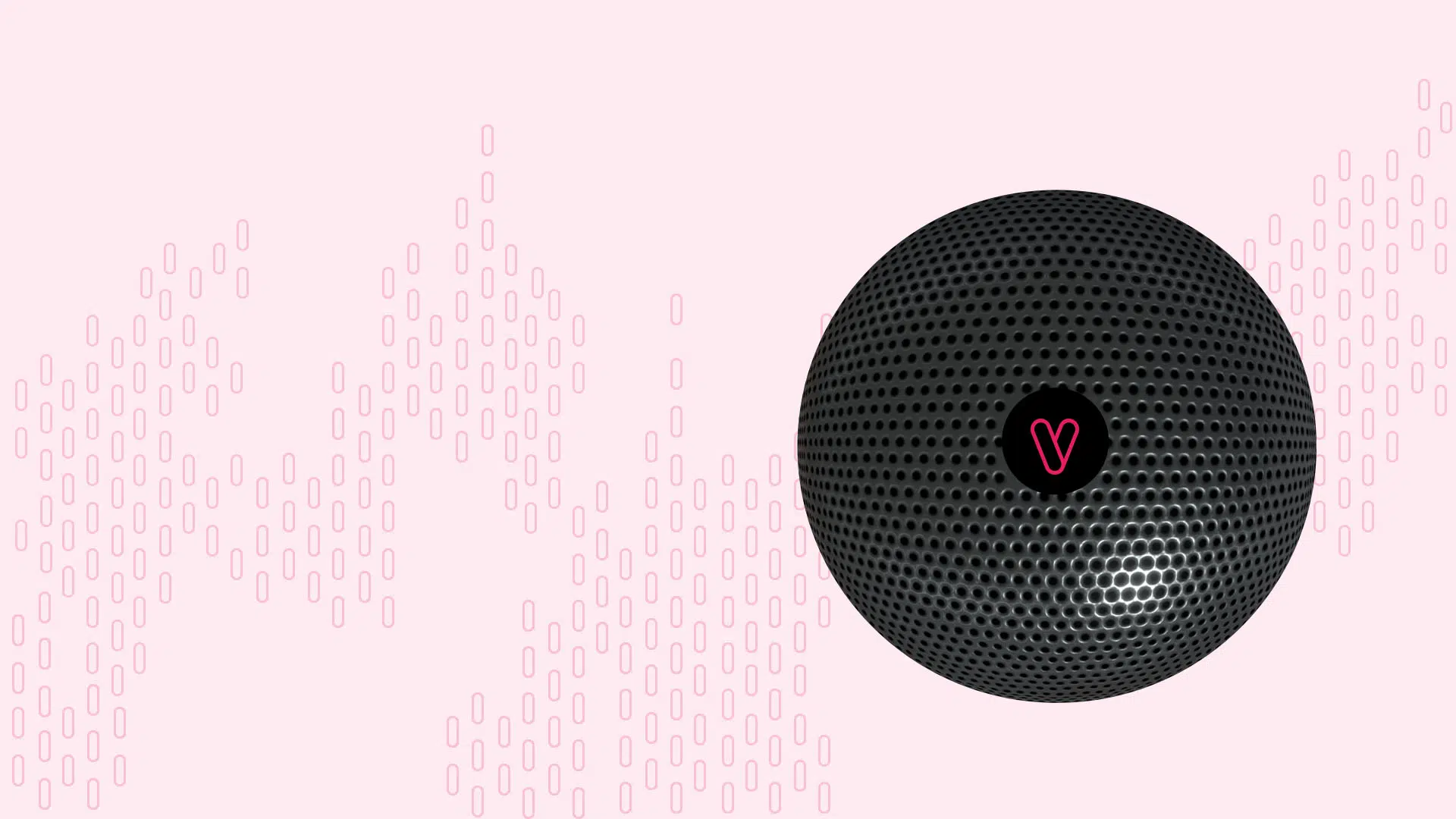 Bluetooth speaker with the Mitch heart in the middle.