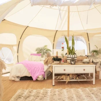 Cozy airbnb yurt.