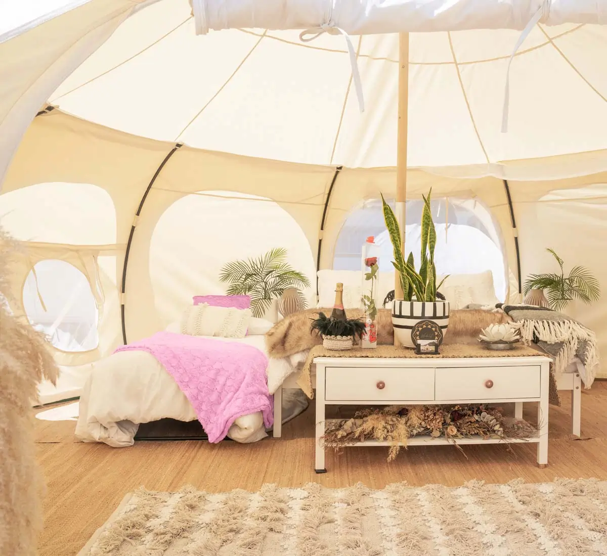 Cozy airbnb yurt.