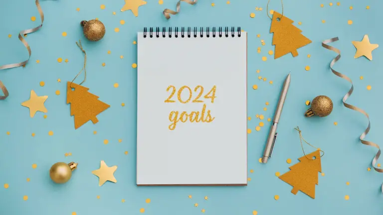 2024 goals notebook.