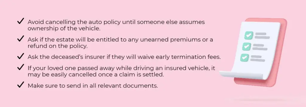 Steps to cancelling a policy outlined below.