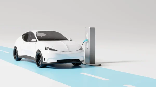 Electric car charging.